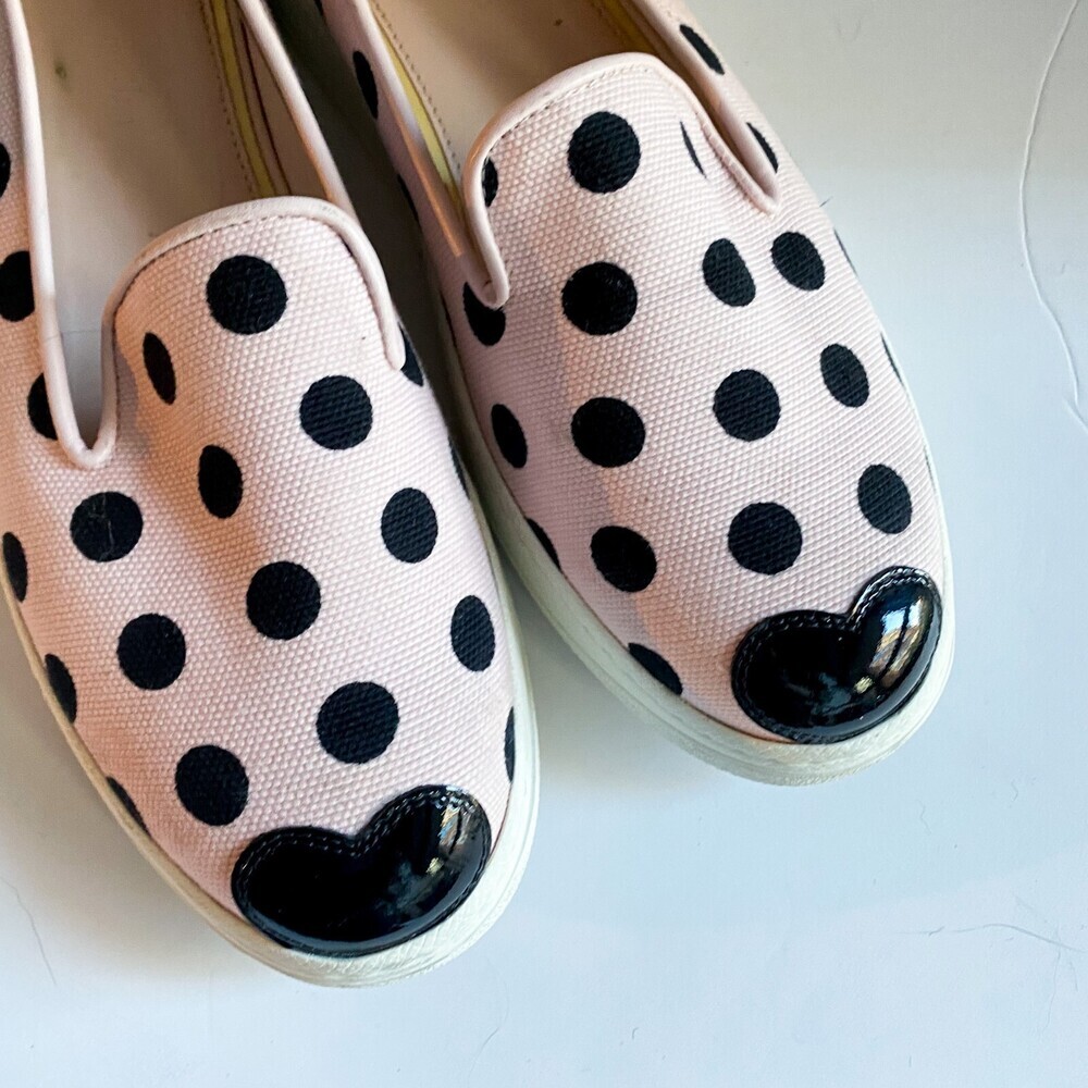 Hogan X Katie Grand Pink Polka Dot Slip on Sneakers 37 Italy - Picture 2 of 8